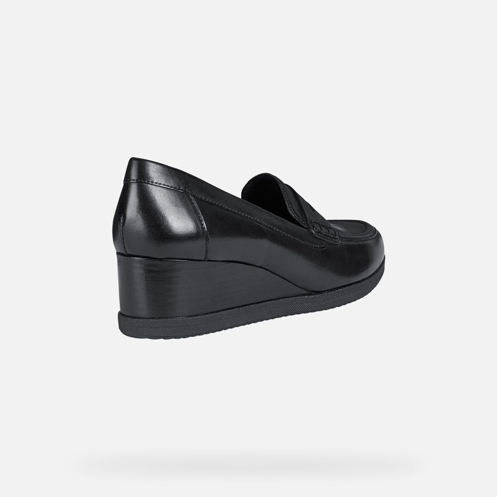 Geox Bayan Loafers Siyah - Anylla - IKW-729084